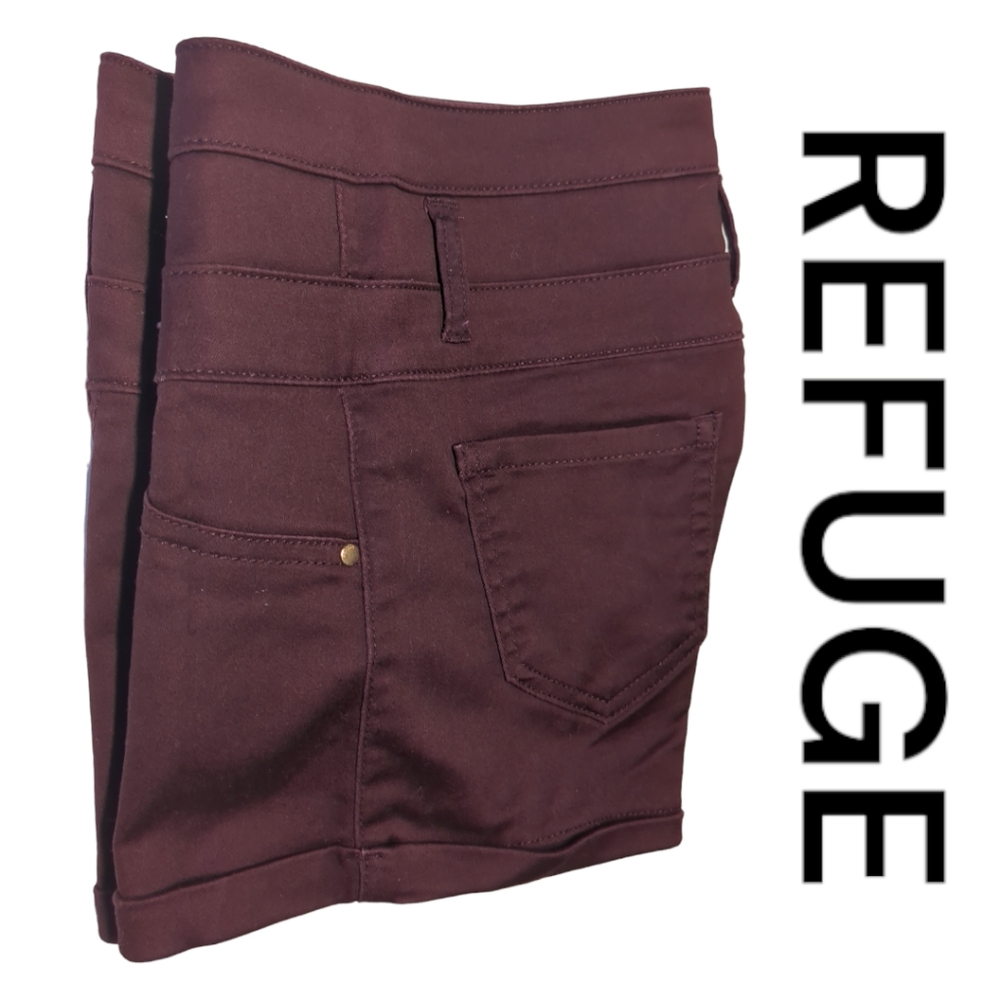 REFUGE Burgundy High Waist. Shorts Size 0